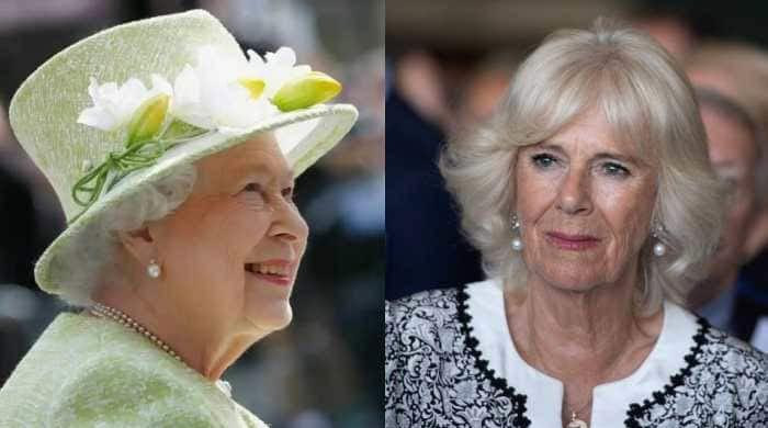 Queen Elizabeth laughed at Camillas wedding wardrobe blunder