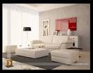 Photo of Living Room: Classy Living Room With White Sofa And White ...