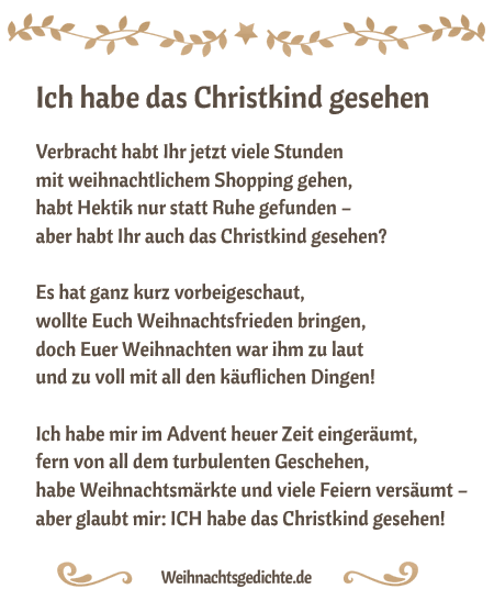 Kurze Gedichte Christkind Arus Chanturia