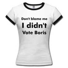Don't blame me, I didn't vote Boris Johnson - T shirts, pants & mugs