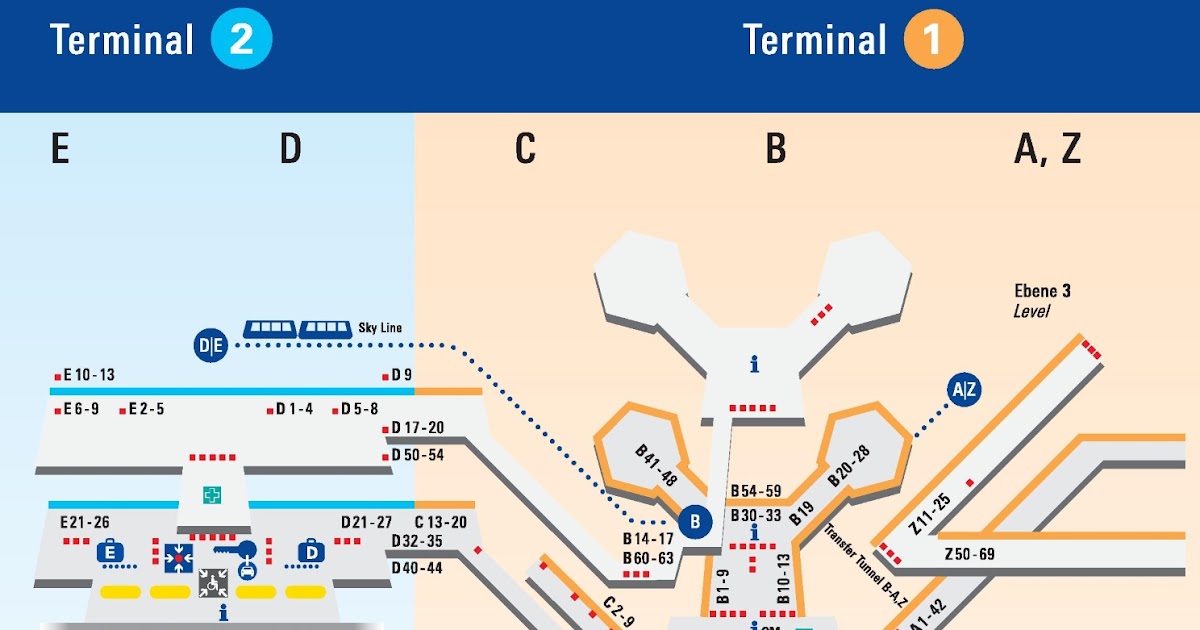 Frankfurt Airport Map Terminal 1 | Zip Code Map