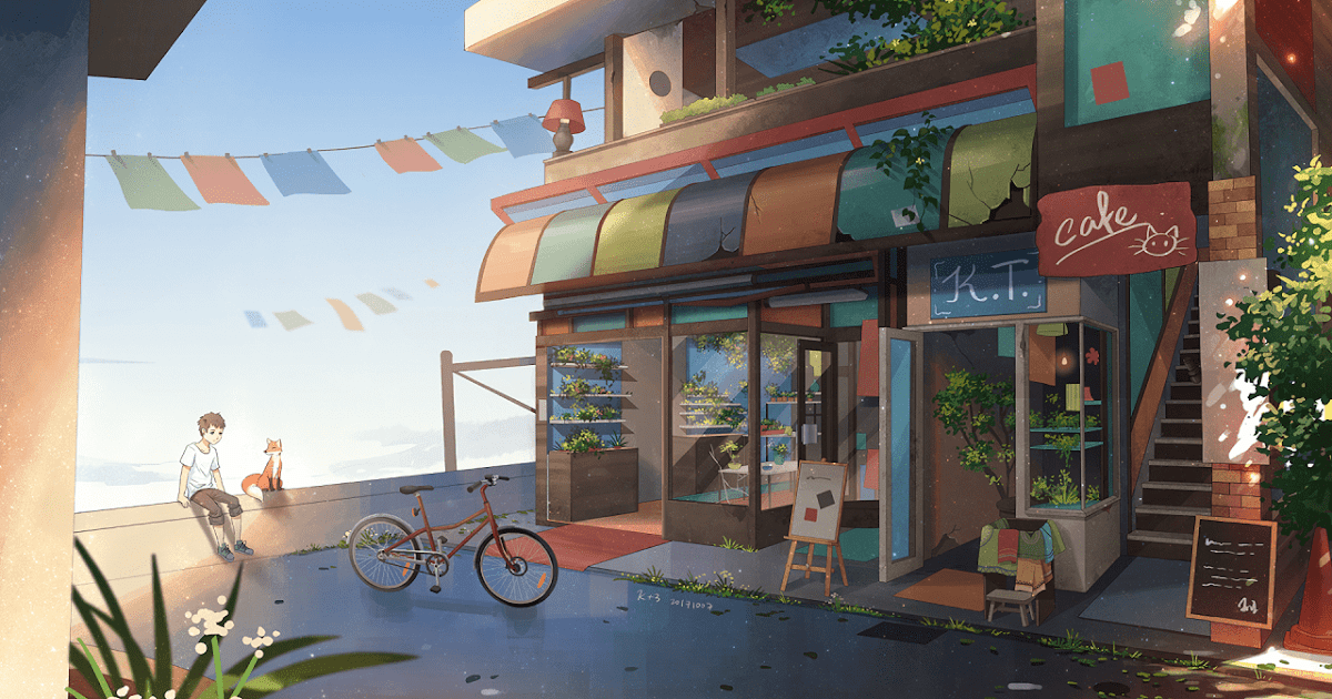 Scenery Anime Cafe