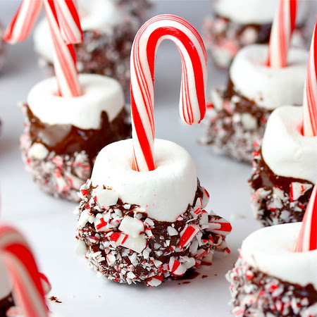 Candy Cane Marshmallow Pops | 15 Christmas Candy Recipes Every Kid Will Love | Homemade Recipes