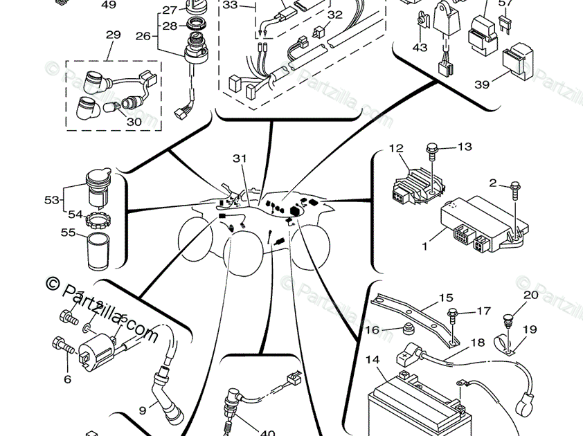 Yamaha Big Bear 350 4X4 Wiring Diagram : Yamaha Bruin 250 Wiring