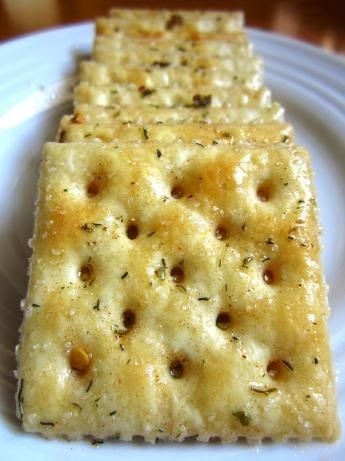 My mom makes these at the holidays and they are INCREDIBLE! Fire Crackers ~ 1 lb unsalted Saltine Crackers, cup Canola Oil, Ranch Dressing Mix, Red Pepper Flakes, Garlic Powder. Once you start munching you just can't stop!! We love these too.