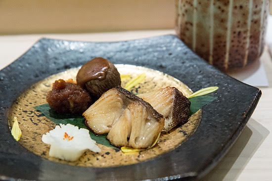 Singapore Best Omakase Sushi Shinji by Kanesaka Grilled Cod with Baby yam