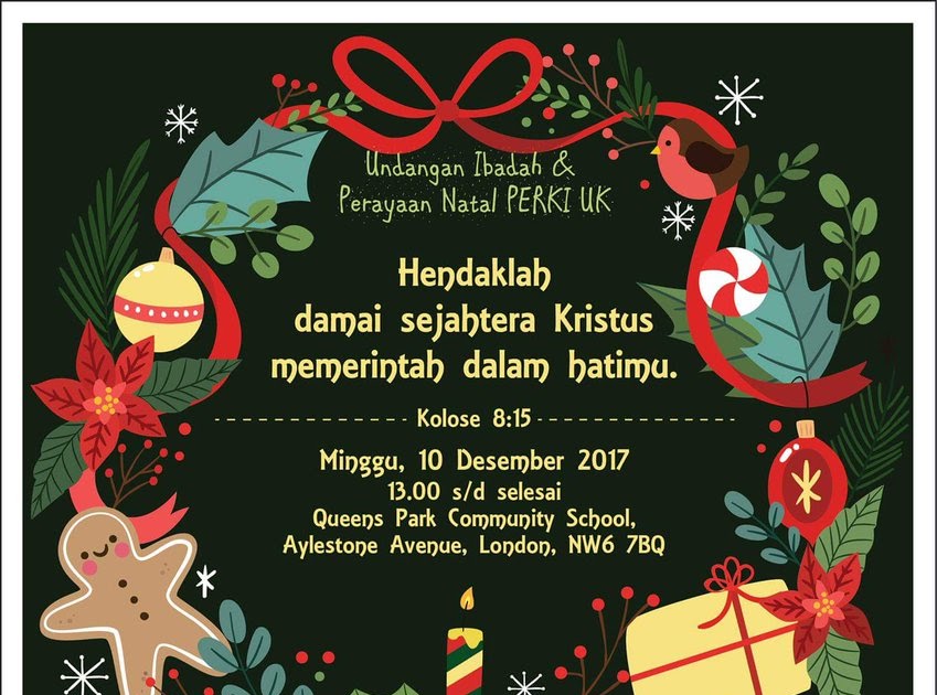 Contoh Undangan Natal 2019