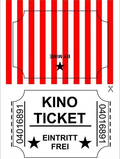 Kinogutschein Vorlage : Kino Gutschein Vorlagen Kinogutscheine Vordrucke Fur Einen Filmabend Zum