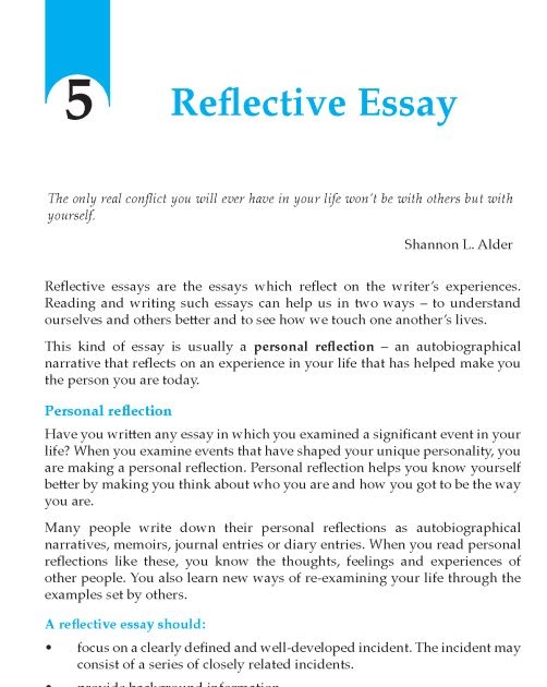 referencing in a reflective essay