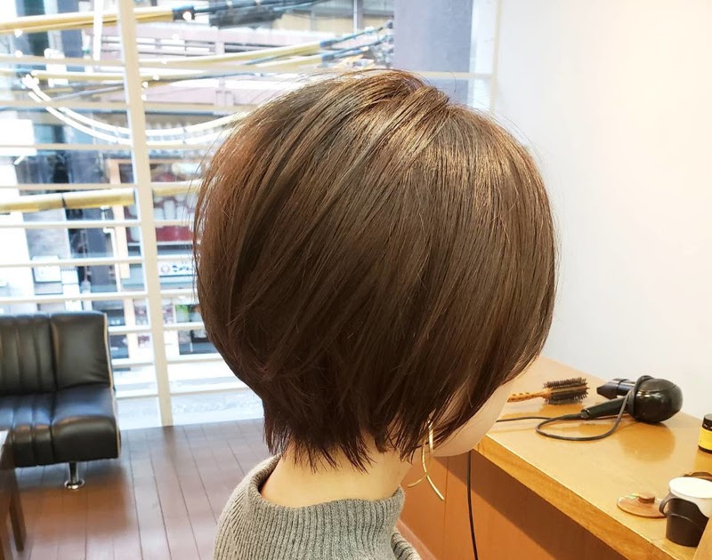 50 代 前 下がり ショート ボブ オーダー の 仕方 funmiyaa