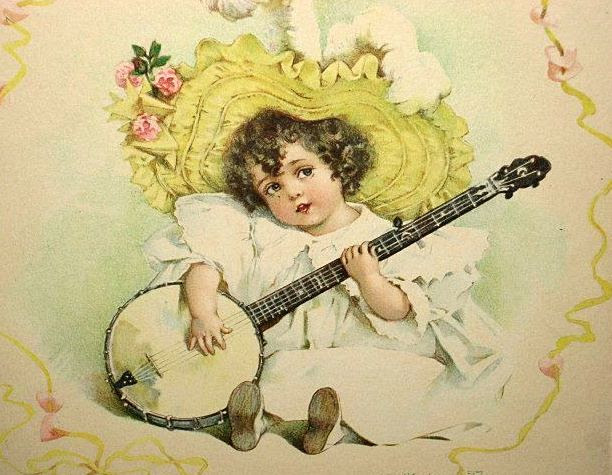 Young Child Playing Banjo