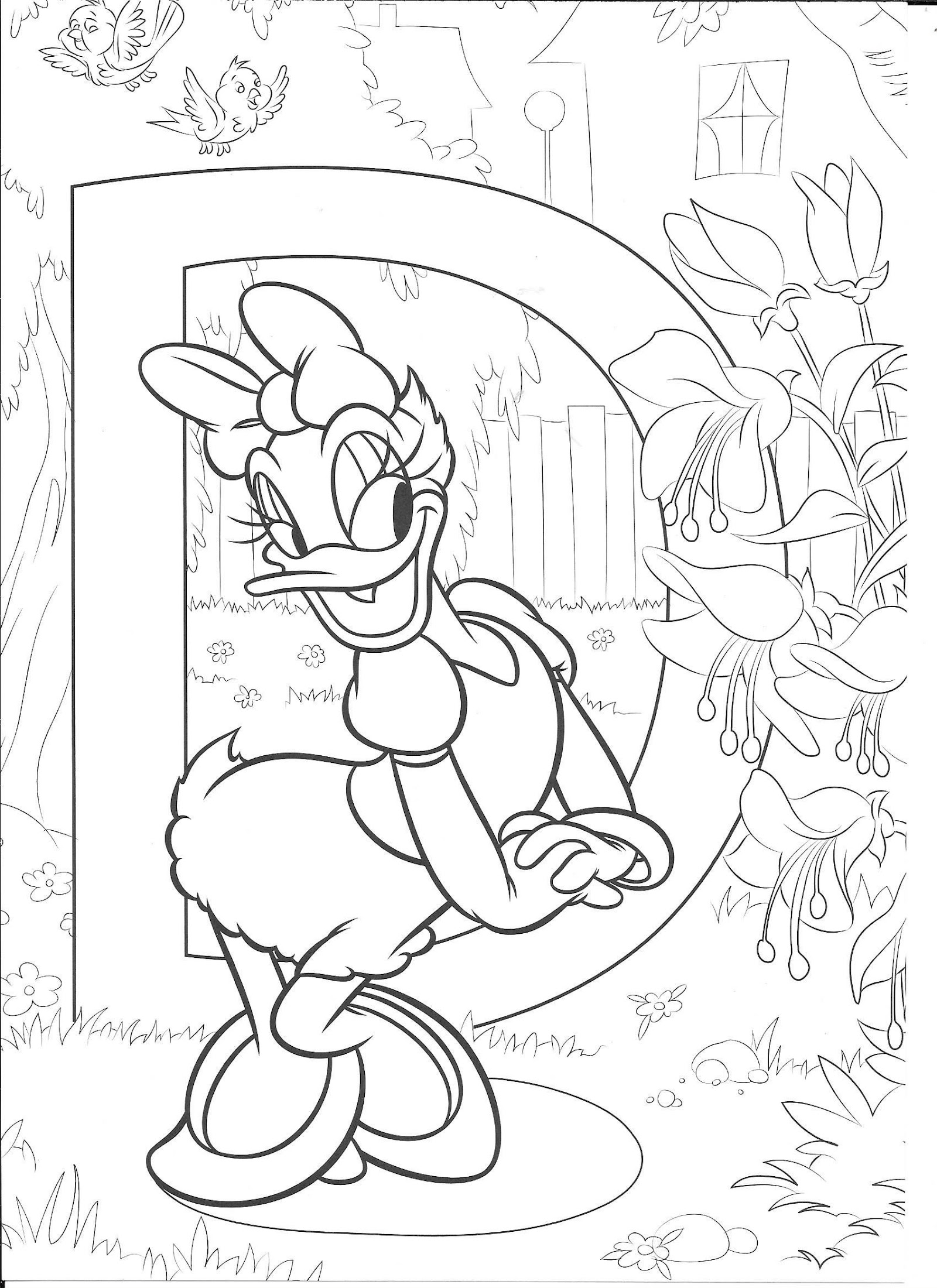 Disney Alphabet Coloring Page  202+ File for Free