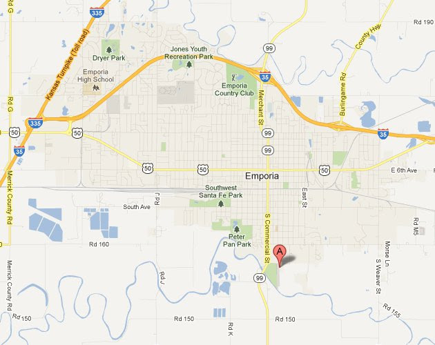 Map Of Emporia Kansas Draw A Topographic Map