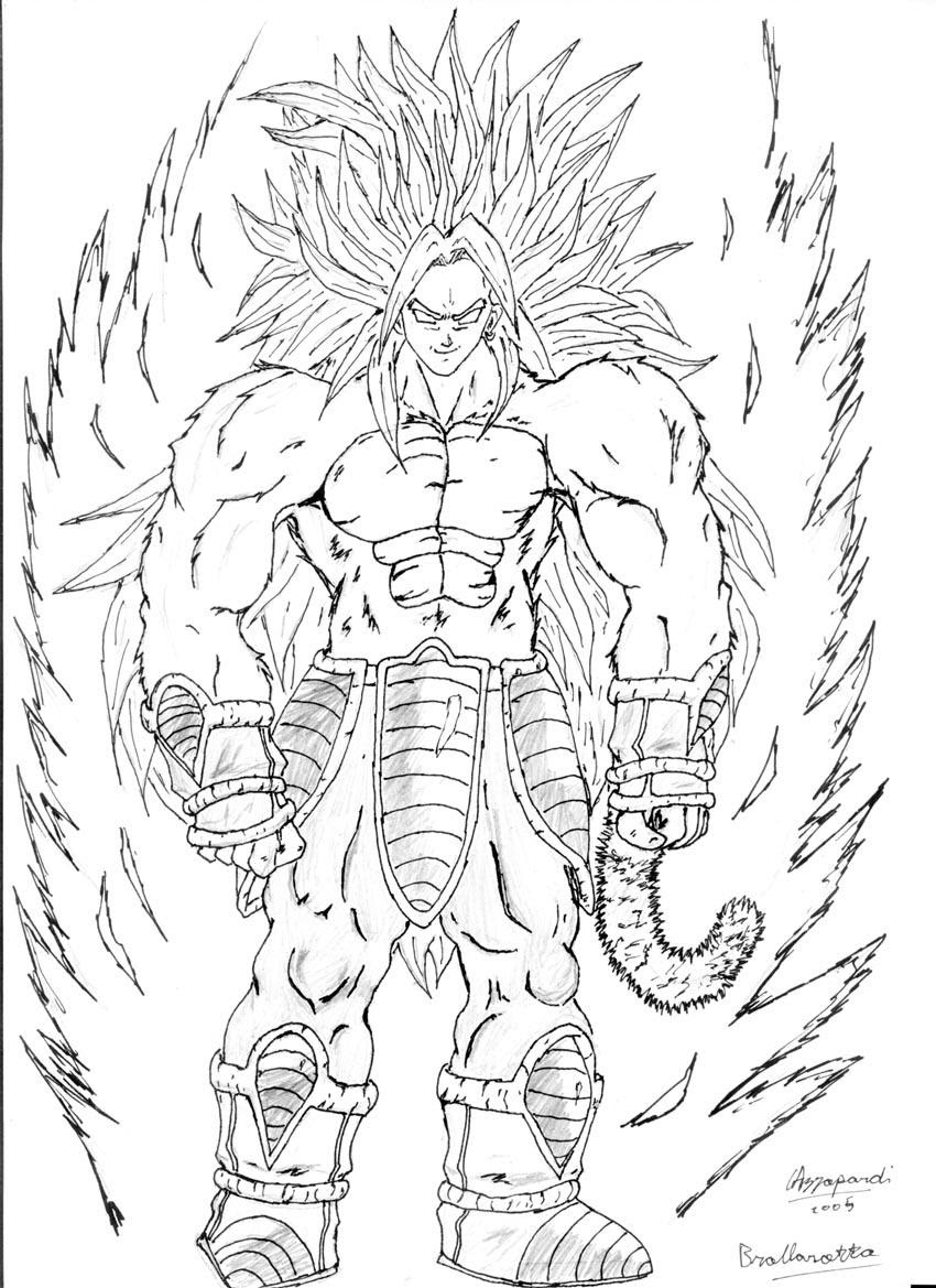 Dragon Ball Z Coloring Pages Broly - coloringpages2019