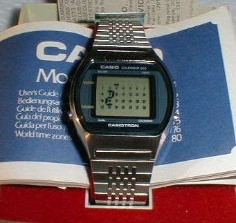 casio watch gold calculator