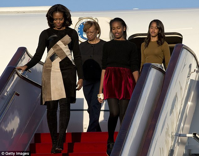 First lady Michelle Obama, her mother Marian Robinson, and her daughters Sasha and Malia are in Beijing for the beginning of a week-long tour, and their hotel's staff are already tired of them
