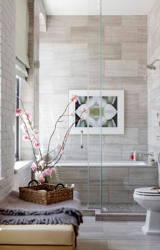 39 light gray bathroom tile ideas and pictures
