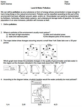 34 Water Pollution Worksheet High School - Worksheet Project List