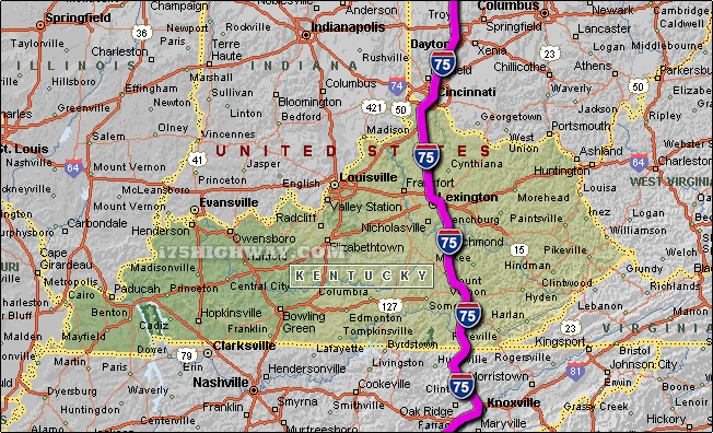 I 75 Tennessee Map | Zip Code Map