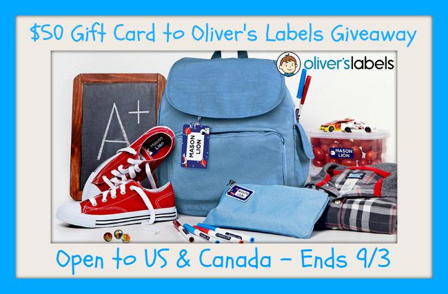 back to school button Oliver's Labels