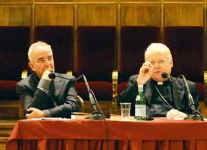 Dom Giacomo Tantardini e o cardeal Angelo Scola
