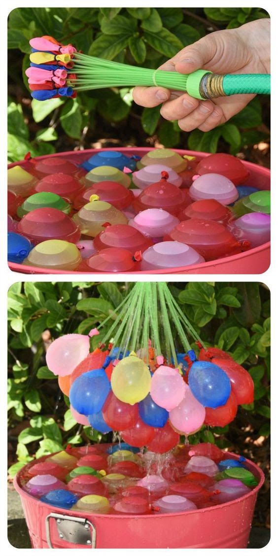water balloon fight
