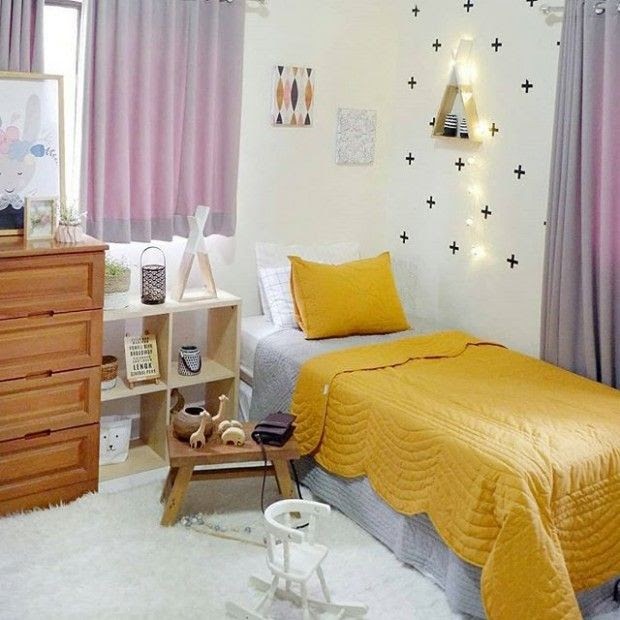13 Desain kamar tidur kecil aesthetic