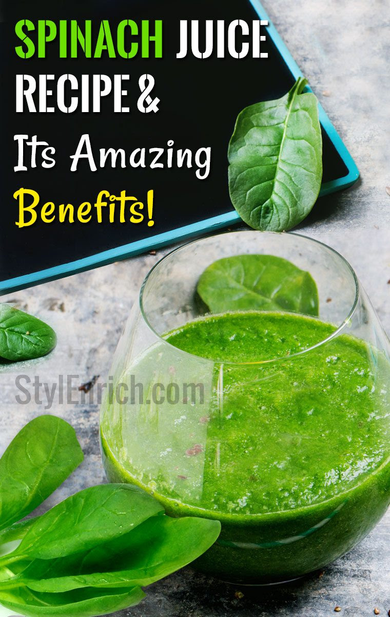 Spinach juice recipes