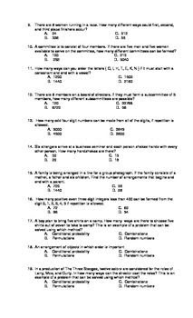 Combinations And Permutations Worksheet - worksheet