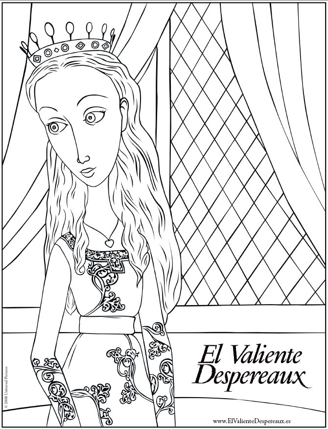 Dibujos Para Colorear De La Princesa Valiente
