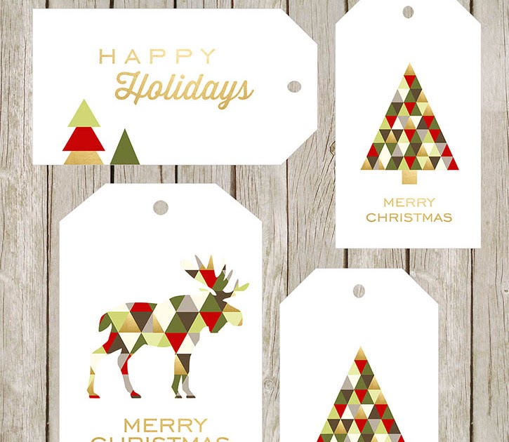 Christmas Card Tags Printables - Gambar Puasa