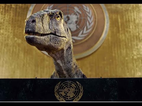 Frankie the Dinosaur Addresses United Nations for 2022