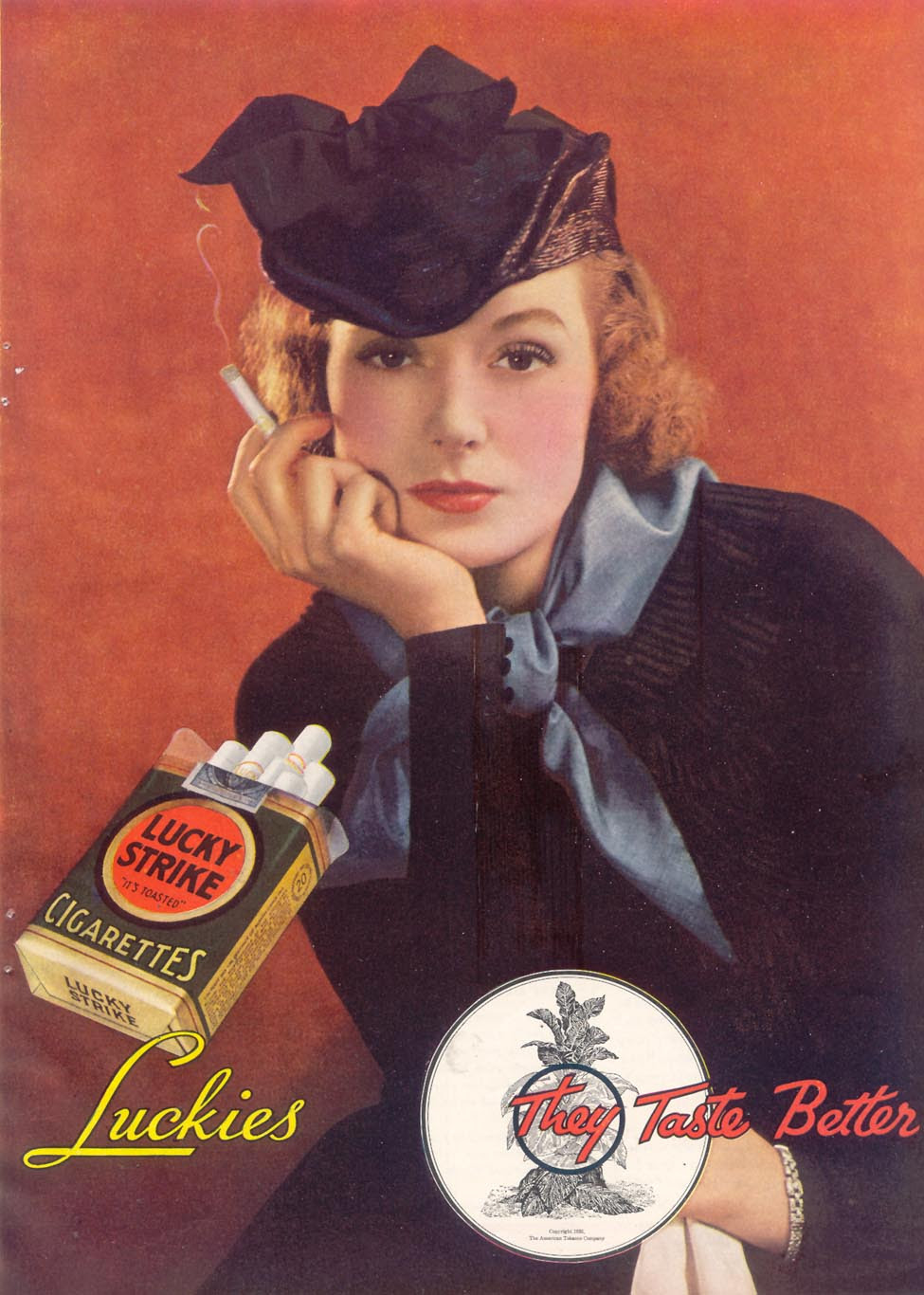 LUCKY STRIKE CIGARETTES GOOD HOUSEKEEPING 03/01/1935