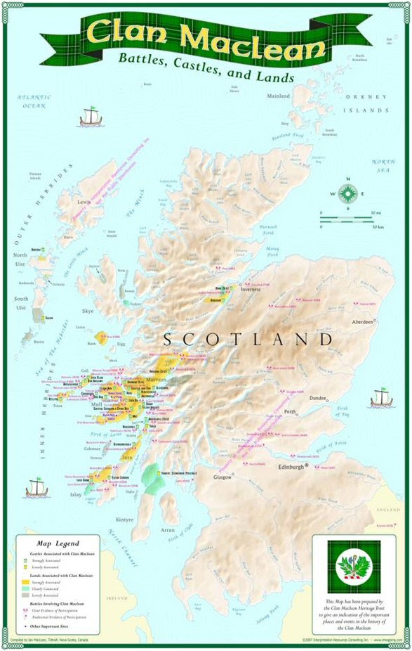 Map Of Scottish Clan Lands