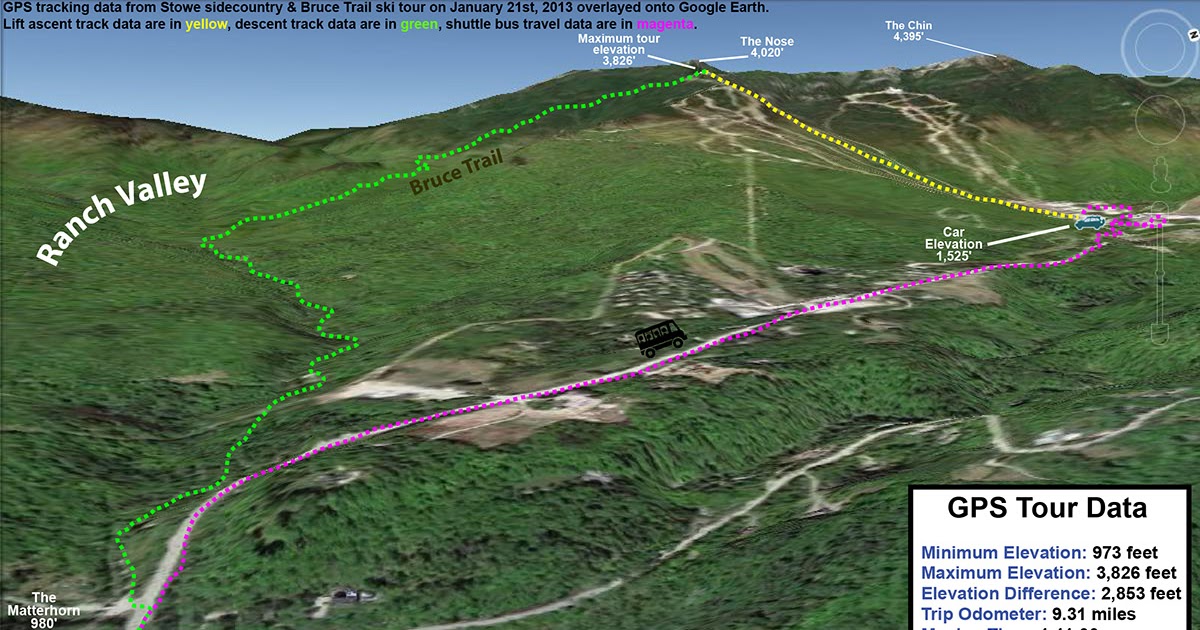 Stowe Trail Map