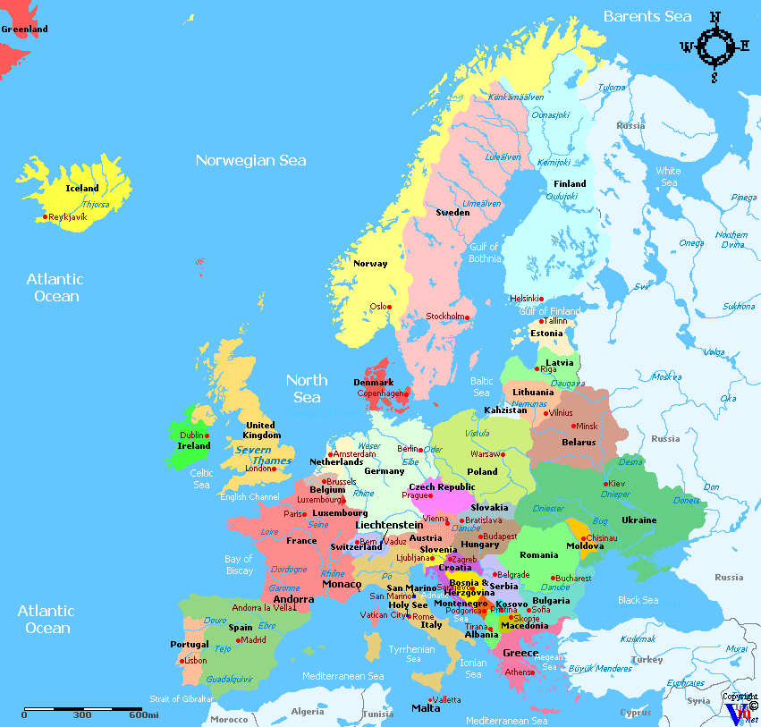 Map Europe Croatia - Share Map