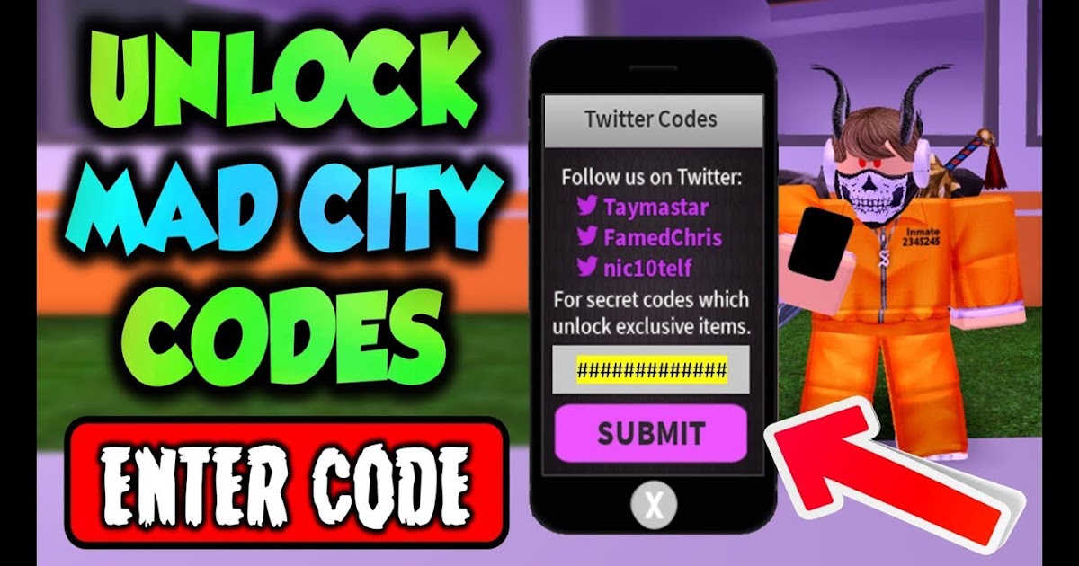 Codes For Mad City In Roblox