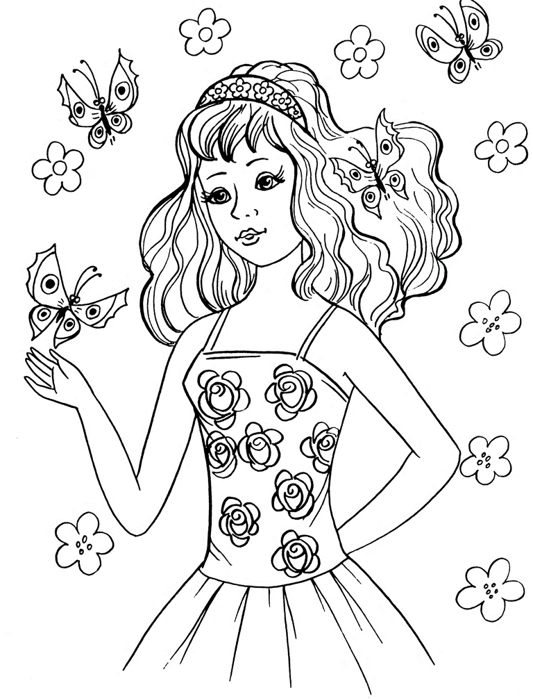 Coloring Pages For Girls Coloring Kids Coloring Pages Galleries
