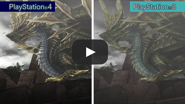 All Games Delta Monster Hunter Frontier Z Ps4 Vs Ps3 Comparison Trailer