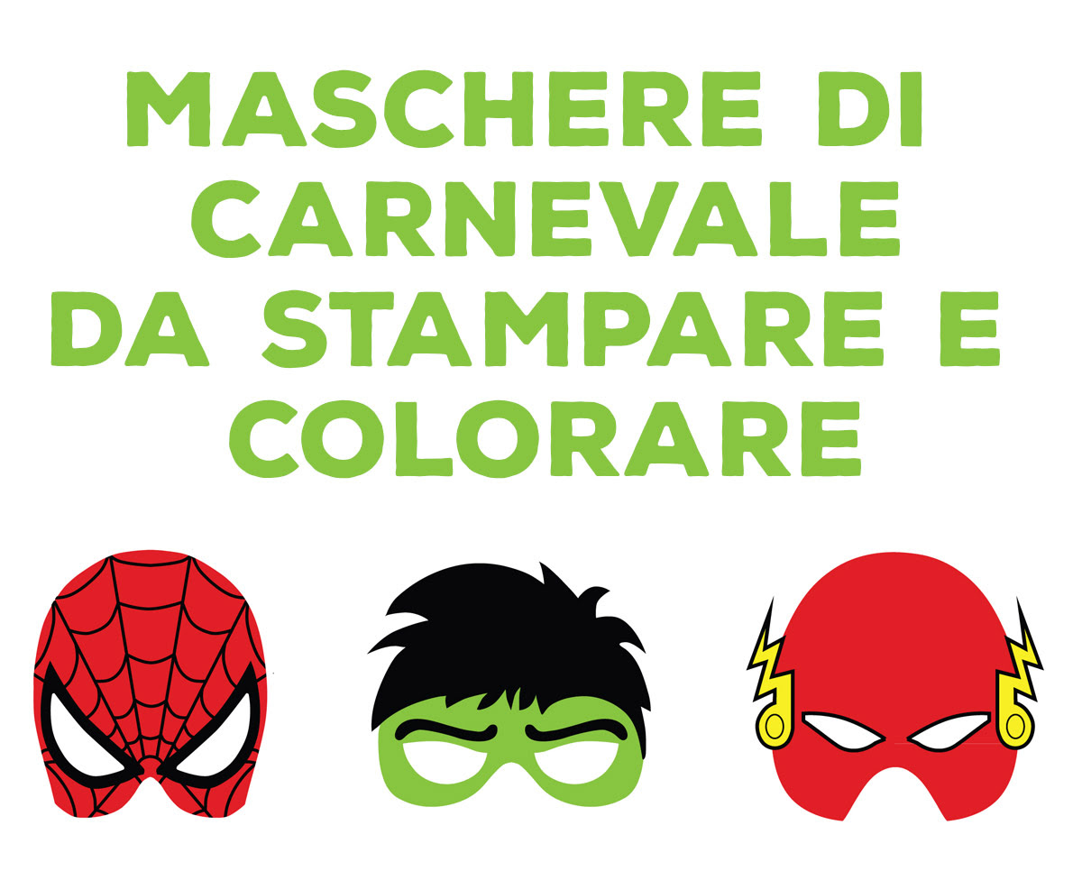 Maschere Da Colorare Capitan America - VitalCom