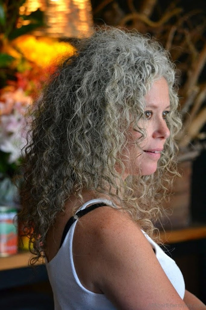 23 Short Hairstyles For Curly Grey Hair Gallery Popular Style