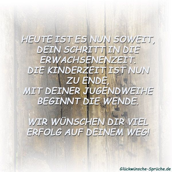 Sprüche Für Jugendweihe Karte Sprüche