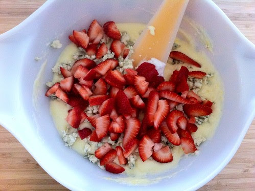 Strawberries Added to Custard