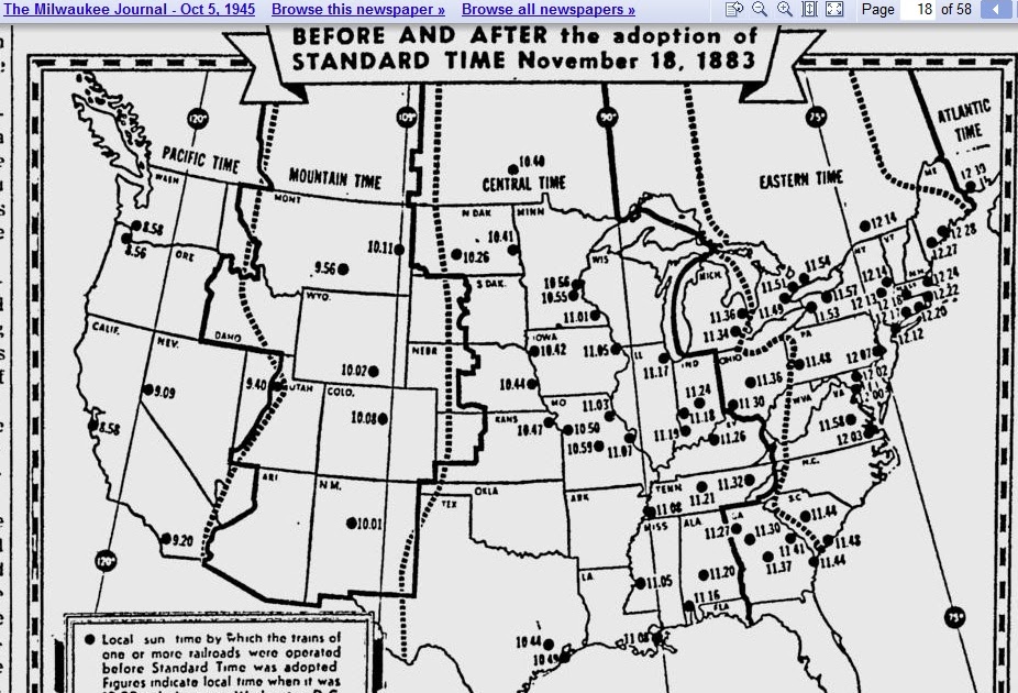 Us Time Zone Map Tennessee