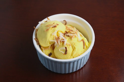 Coconut Ice Cream with Saffron