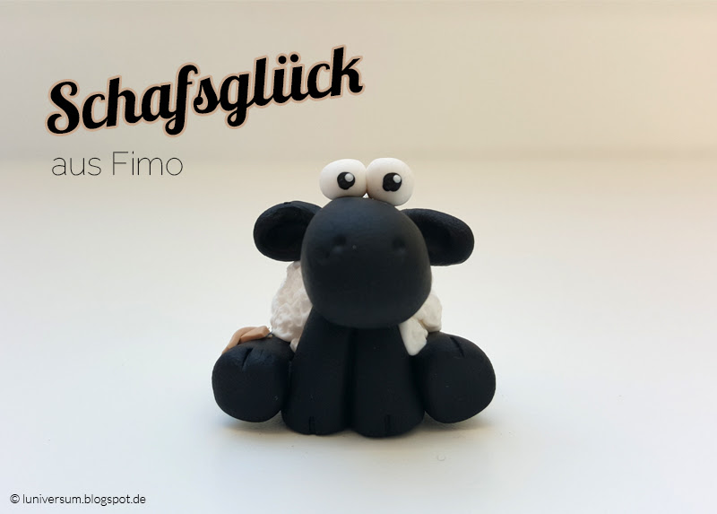 Glücksbringer-Schaf aus Fimo Glücksbringer-Schaf aus Fimo