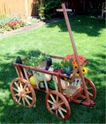 Garden Cart Woodworking Plan - fee plans from WoodworkersWorkshop® Online Store - garden carts,wagons,pyll carts,goat carts,drawings,woodworkers projects,workshop blueprints