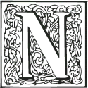 Ornamental Letter N