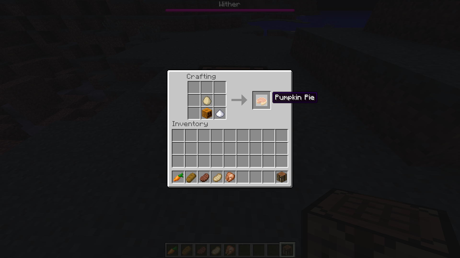 Pumpkin Pie Recipe Minecraft