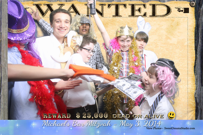 Photo Booth Entertainment for Michael Bar Mitzvah Party at River Creek Country Club